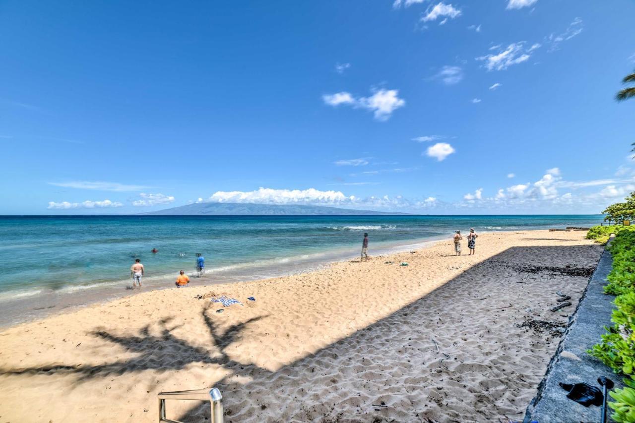 Cute Beachfront Condo With Lanai And Resort Pools Kahana Eksteriør bilde