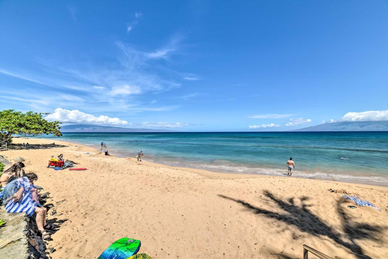 Cute Beachfront Condo With Lanai And Resort Pools Kahana Eksteriør bilde